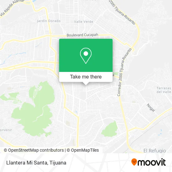 Llantera Mi Santa map