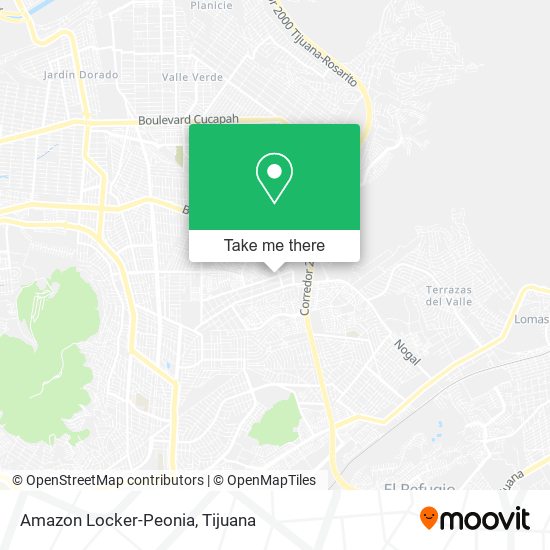 Mapa de Amazon Locker-Peonia