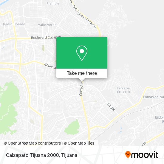 Calzapato Tijuana 2000 map