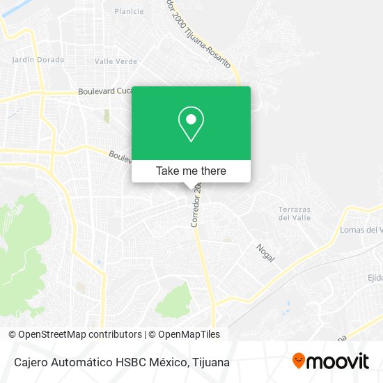 Cajero Automático HSBC México map