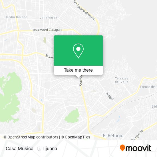 Mapa de Casa Musical Tj