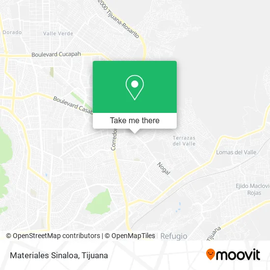 Materiales Sinaloa map