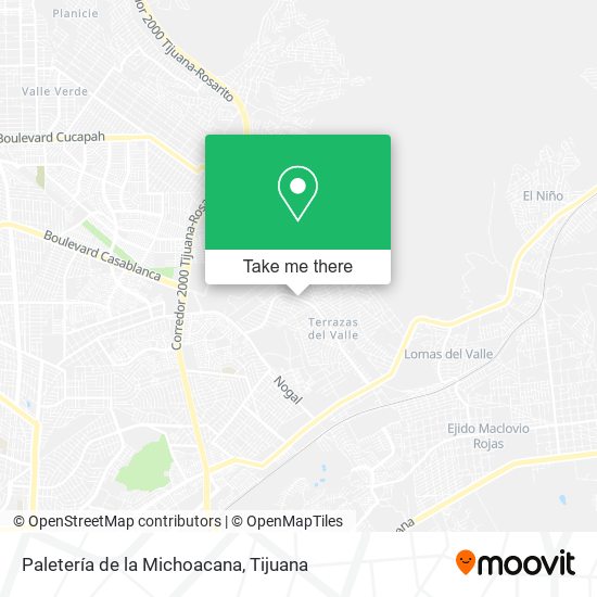 Mapa de Paletería de la Michoacana