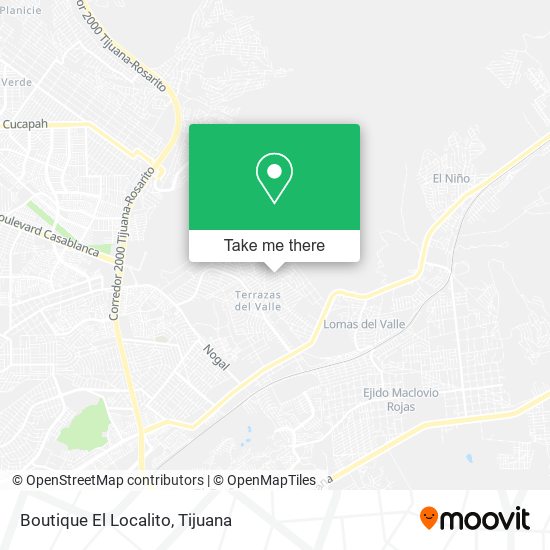 Boutique El Localito map