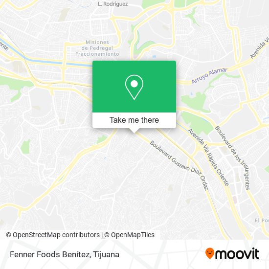 Fenner Foods Benítez map