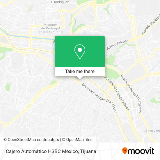 Cajero Automático HSBC México map