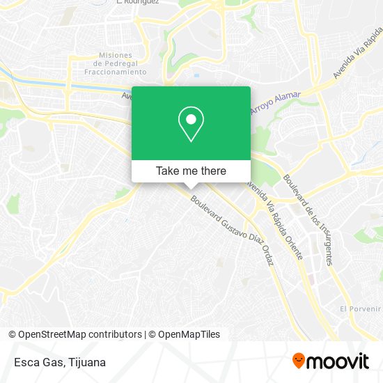 Esca Gas map