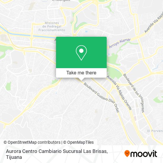 Aurora Centro Cambiario Sucursal Las Brisas map