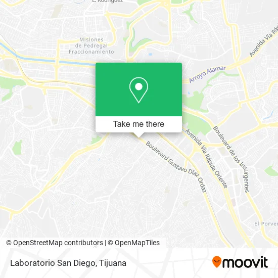 Laboratorio San Diego map