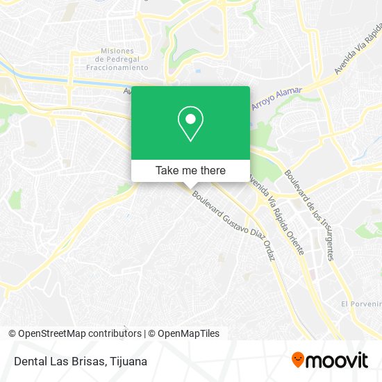 Dental Las Brisas map