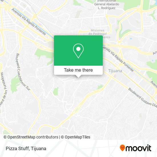 Mapa de Pizza Stuff