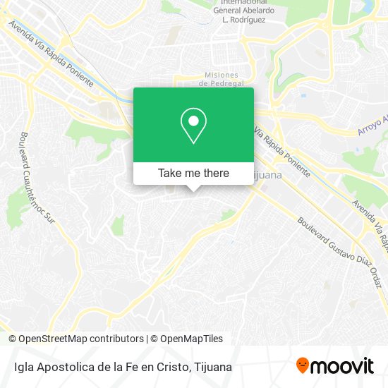 Igla Apostolica de la Fe en Cristo map