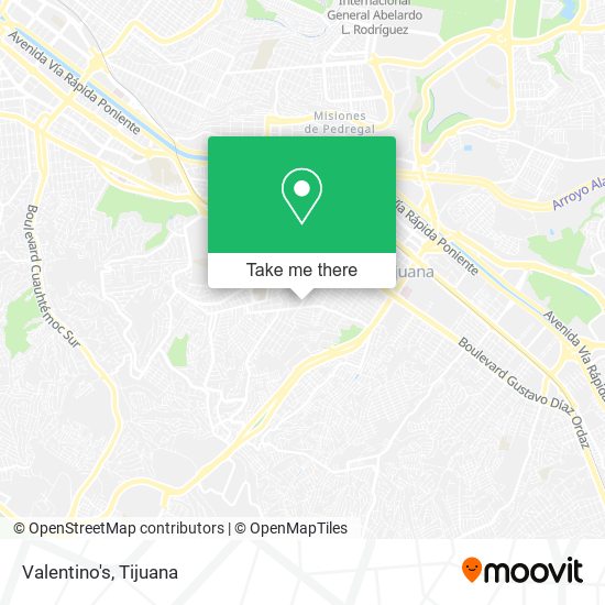 Mapa de Valentino's