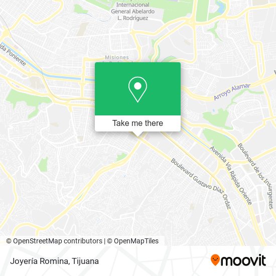 Mapa de Joyería Romina