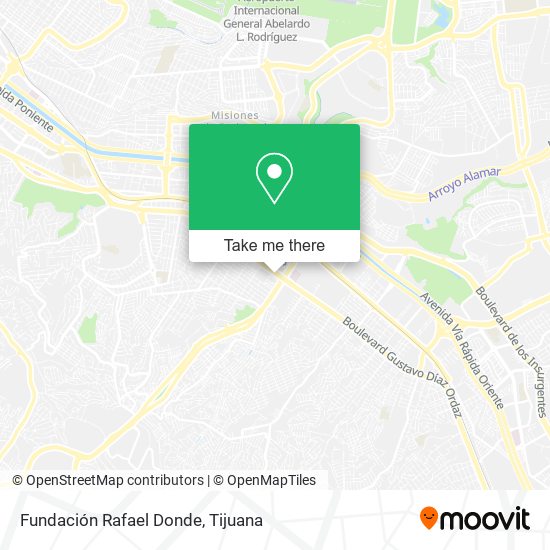 Mapa de Fundación Rafael Donde