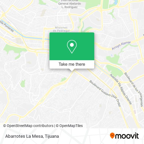 Mapa de Abarrotes La Mesa
