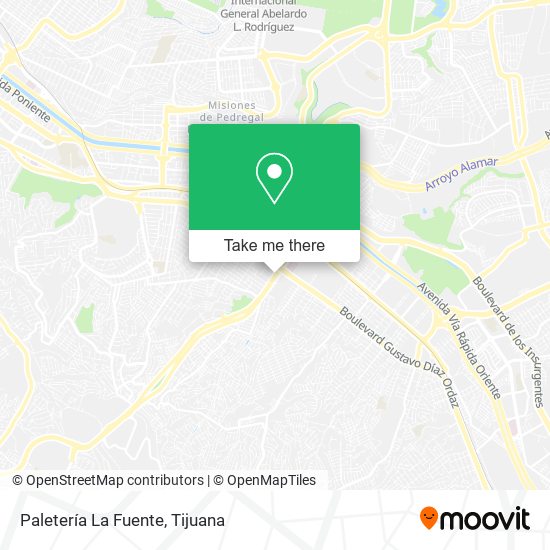 Paletería La Fuente map
