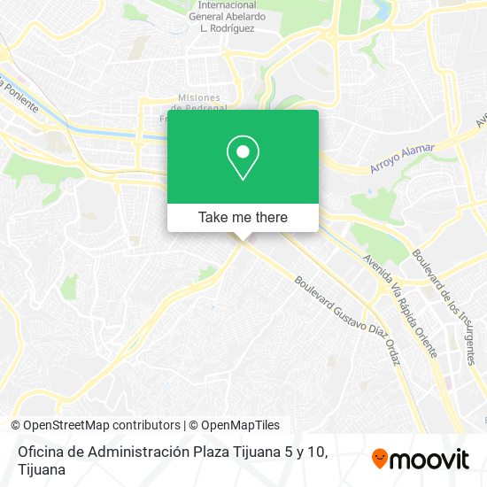 Oficina de Administración Plaza Tijuana 5 y 10 map