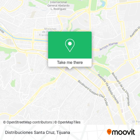 Mapa de Distribuciones Santa Cruz