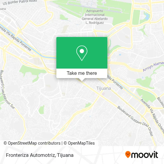 Fronteriza Automotriz map