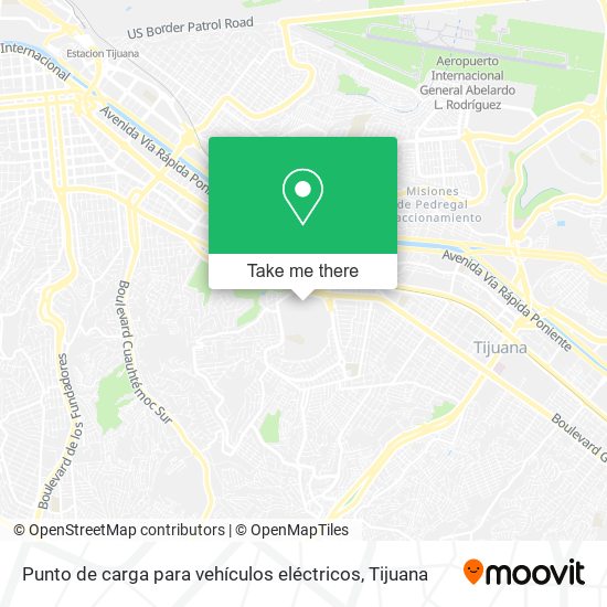 Mapa de Punto de carga para vehículos eléctricos