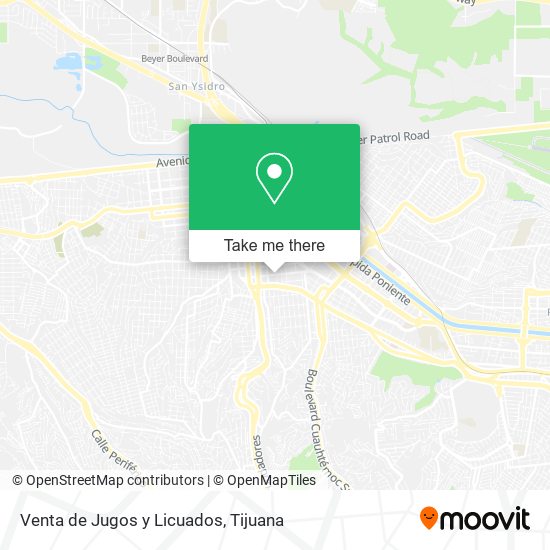Venta de Jugos y Licuados map
