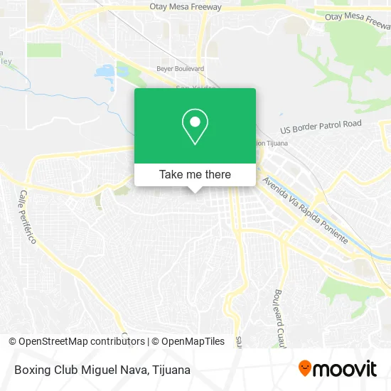 Boxing Club Miguel Nava map