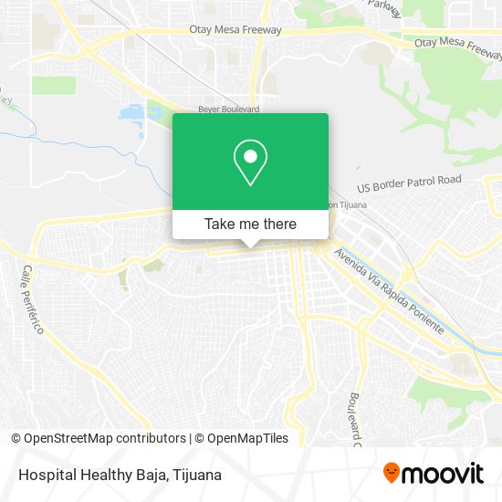 Hospital Healthy Baja map