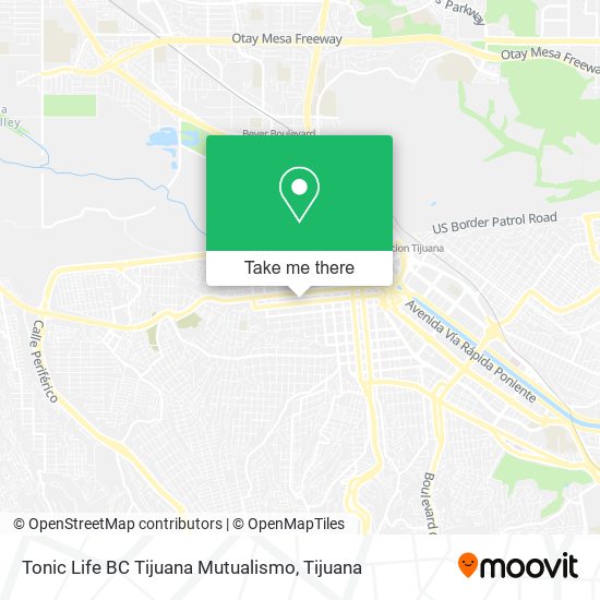 Tonic Life BC Tijuana Mutualismo map