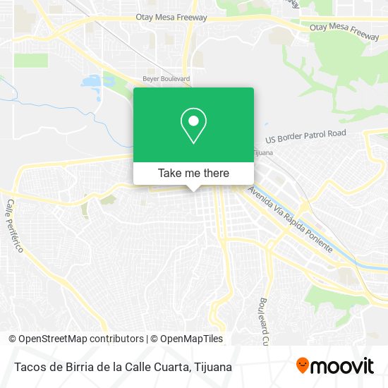 Mapa de Tacos de Birria de la Calle Cuarta