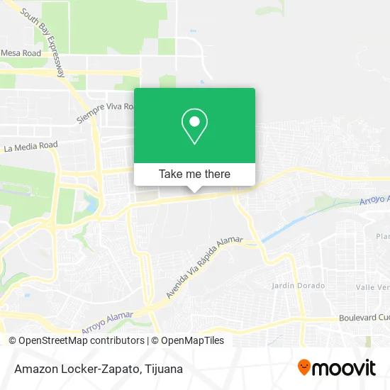 Amazon Locker-Zapato map