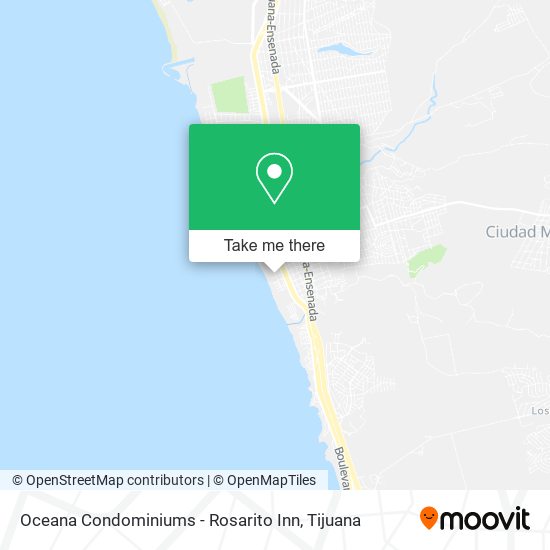 Mapa de Oceana Condominiums - Rosarito Inn