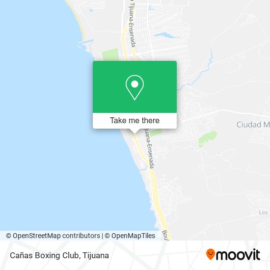 Cañas Boxing Club map