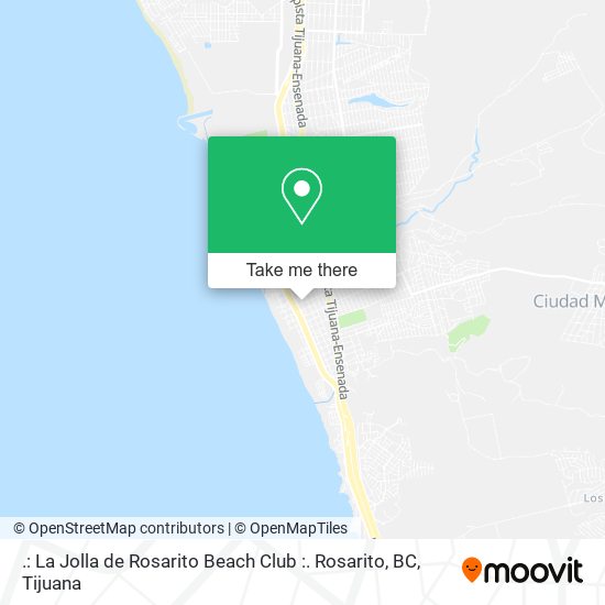 Mapa de .: La Jolla de Rosarito Beach Club :. Rosarito, BC