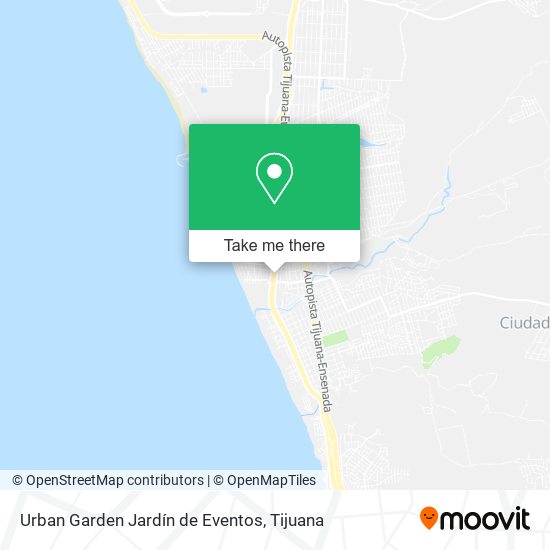 Urban Garden Jardín de Eventos map