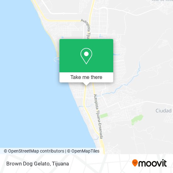 Brown Dog Gelato map