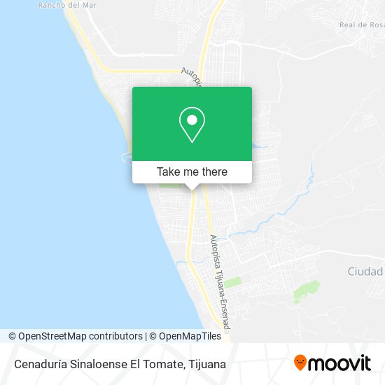 Cenaduría Sinaloense El Tomate map