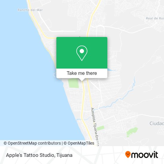 Mapa de Apple's Tattoo Studio