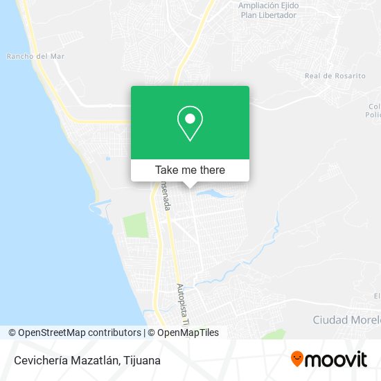 Mapa de Cevichería Mazatlán