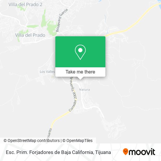 Esc. Prim. Forjadores de Baja California map