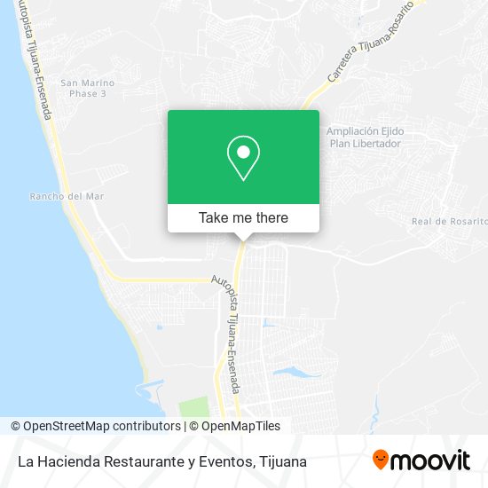 La Hacienda Restaurante y Eventos map