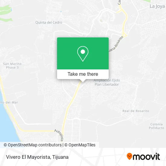 Vivero El Mayorista map