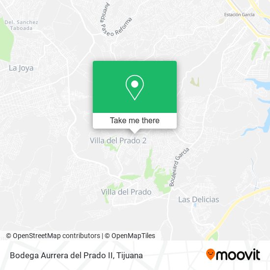 Bodega Aurrera del Prado II map