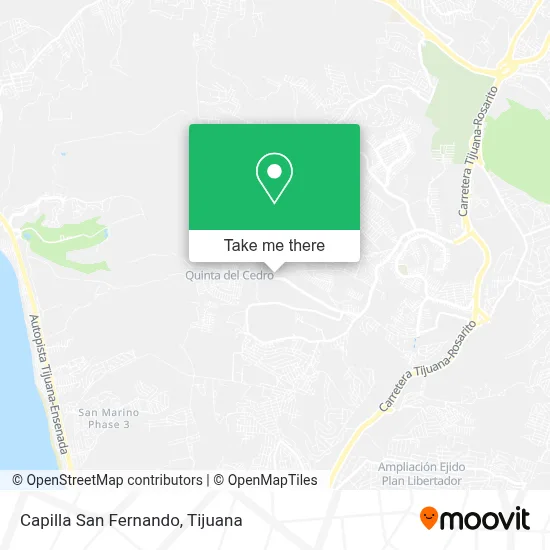 Capilla San Fernando map