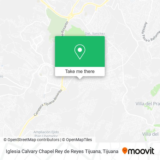 Mapa de Iglesia Calvary Chapel Rey de Reyes Tijuana