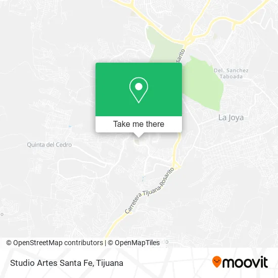 Studio Artes Santa Fe map