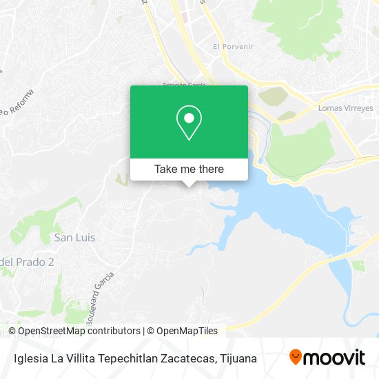 Iglesia La Villita Tepechitlan Zacatecas map