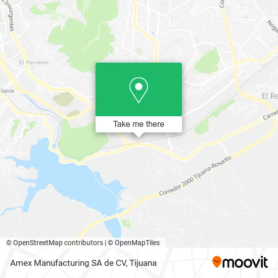 Amex Manufacturing SA de CV map