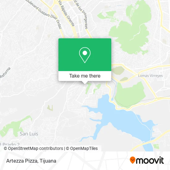 Artezza Pizza map