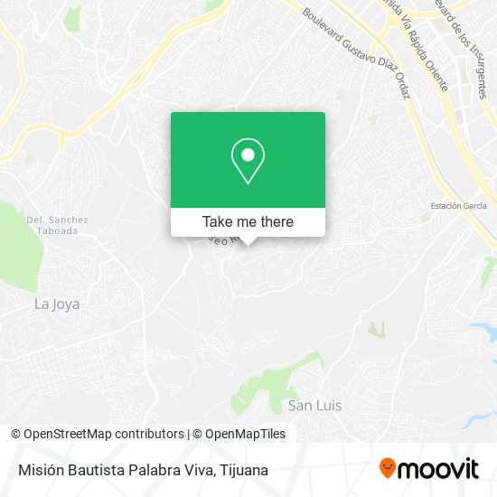 Mapa de Misión Bautista Palabra Viva